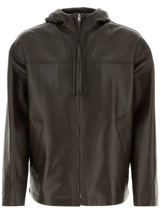 leather hooded jacket 789304V3WT0_2181 - BOTTEGA VENETA - BALAAN 1