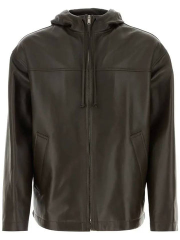 leather hooded jacket 789304V3WT0_2181 - BOTTEGA VENETA - BALAAN 1