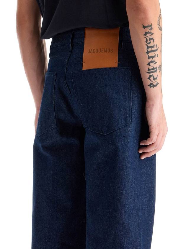 Jacquemus Le Denimes wide jeans navy - JACQUEMUS - BALAAN 5