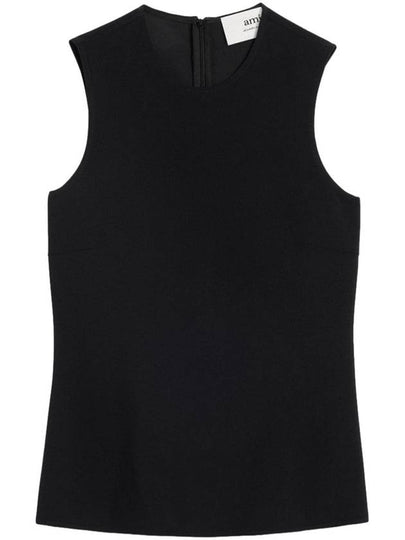 sleeveless crepe top E24FTK201AC0009 - AMI - BALAAN 2