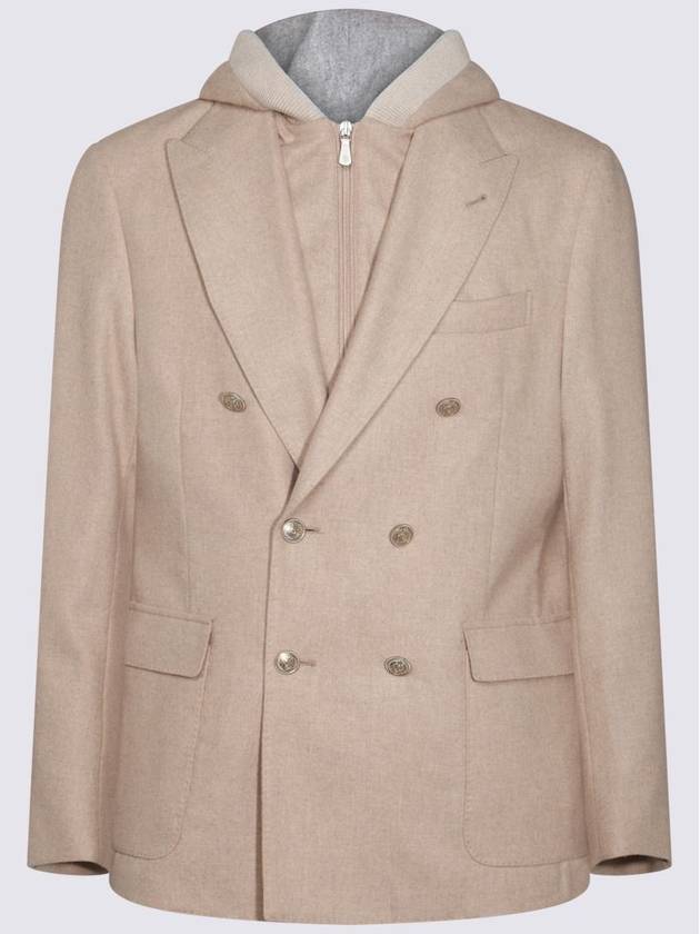 Eleventy Sand Wool Blazer - ELEVENTY MILANO - BALAAN 1