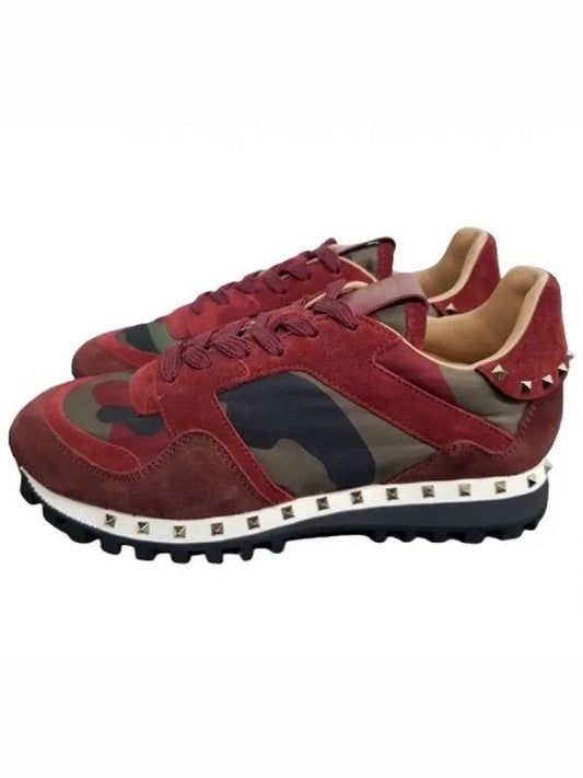 S0B51 NYM 37E Rockstud Sneakers Red - VALENTINO - BALAAN 2