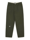 One Tuck Twill Cotton Pants Khaki - EXPRESSHOLIDAY - BALAAN 2