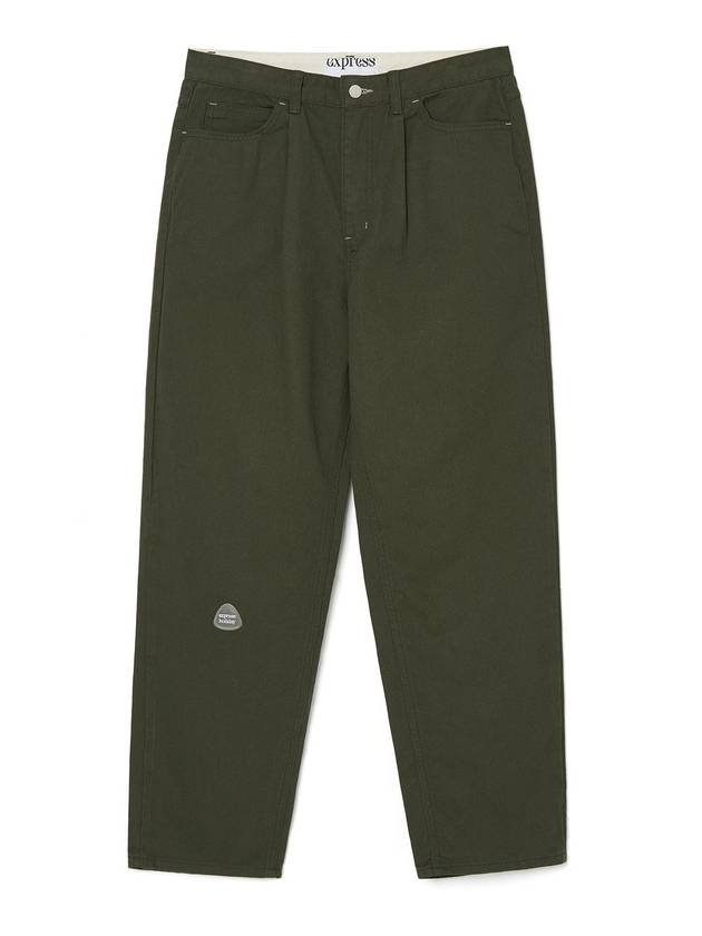 One tuck twill cotton pantskhaki - EXPRESSHOLIDAY - BALAAN 2