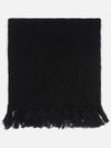 Fringe Knit Scarf Black - MSGM - BALAAN 2