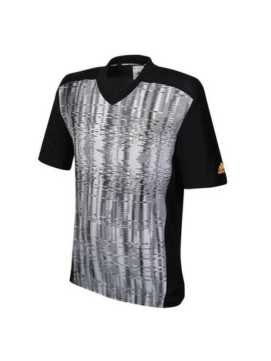 Buzzing Effect Short Sleeve T-Shirt Black - ADIDAS - BALAAN 1