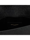 Uptown Grain de Poudre Embossed Leather Clutch Bag Black - SAINT LAURENT - BALAAN 5