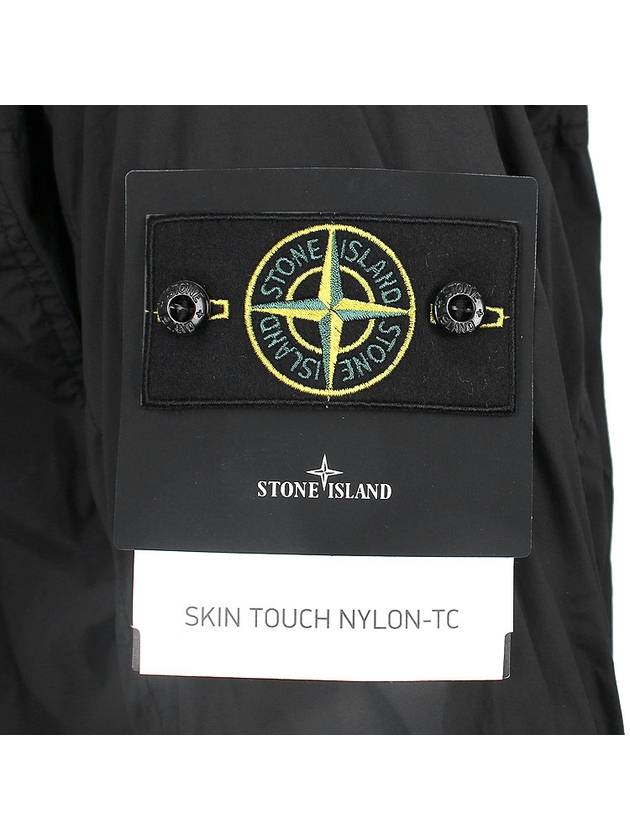 Skin Touch Nylon TC Hooded Jacket Black - STONE ISLAND - BALAAN 7