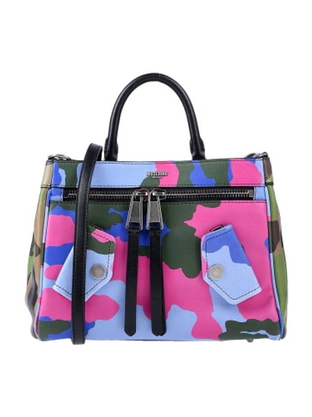 leather Camouflage Biker Jacket bag - MOSCHINO - BALAAN 2