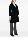 Women's Arona Virgin Wool Single Coat Black - S MAX MARA - BALAAN 4