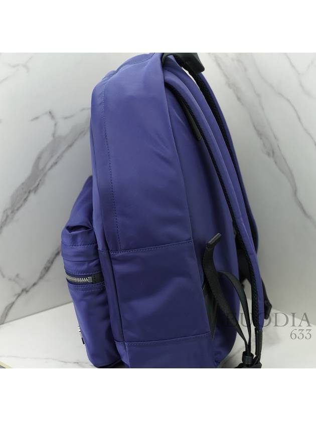 Heart Logo Backpack Navy - AMI - BALAAN 9