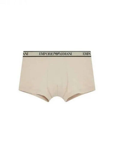 UNDERWEAR Men s Color Trim Banding Solid Drawn Beige 270809 - EMPORIO ARMANI - BALAAN 1