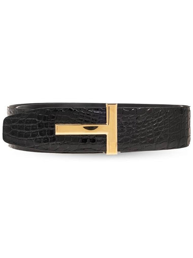 Tom Ford Leather Belt, Men's, Black - TOM FORD - BALAAN 1