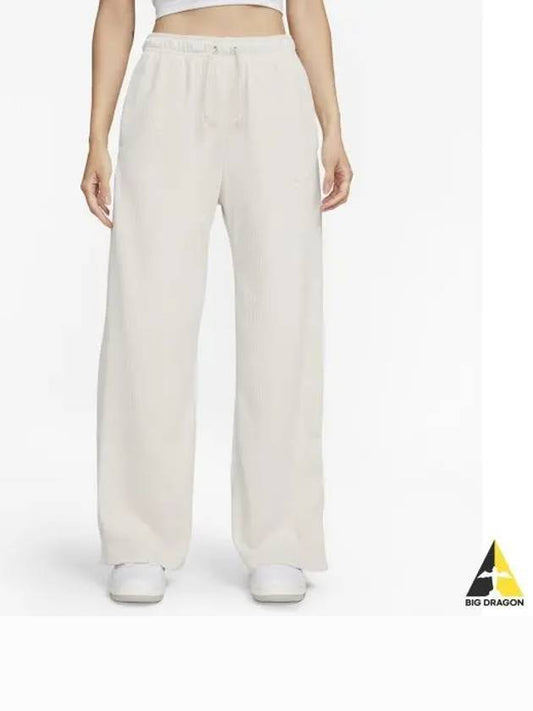 Sportswear Velour Wide Leg Track Pants Ivory - NIKE - BALAAN 2