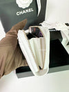 Classic zipper card wallet caviar white AP0216 - CHANEL - BALAAN 8