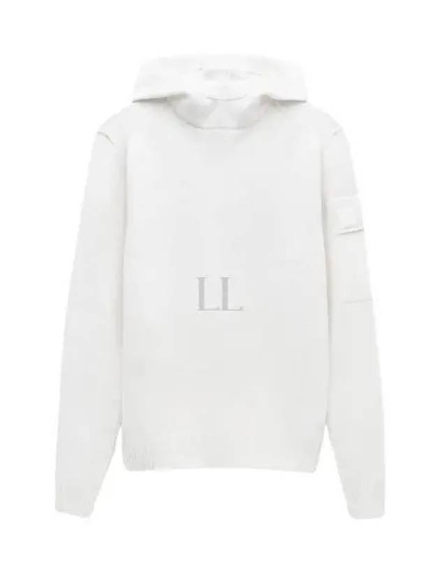 Metropolis Hooded Knit Top White - CP COMPANY - BALAAN 2