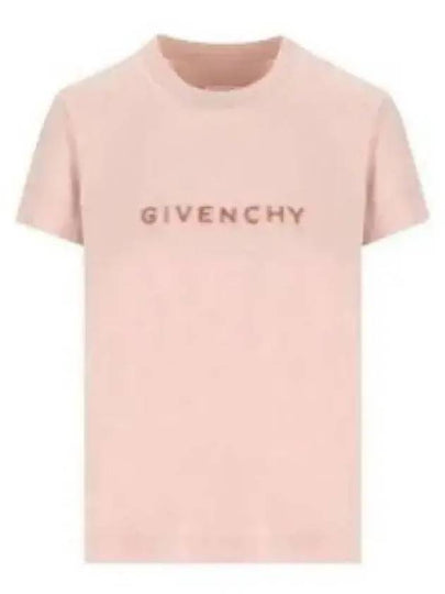 Cotton 4G Slim Fit Short Sleeve T-Shirt Pink - GIVENCHY - BALAAN 2