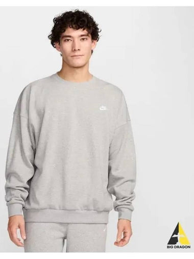 Man Club Fleece Oversized French Terry Crew 063 - NIKE - BALAAN 1