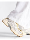 Vibe White Mesh Printed Oblique Motif Low Top Sneaker Gold Silver - DIOR - BALAAN 8