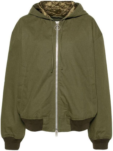 Ripstop Padded Jacket Olive - ACNE STUDIOS - BALAAN 1