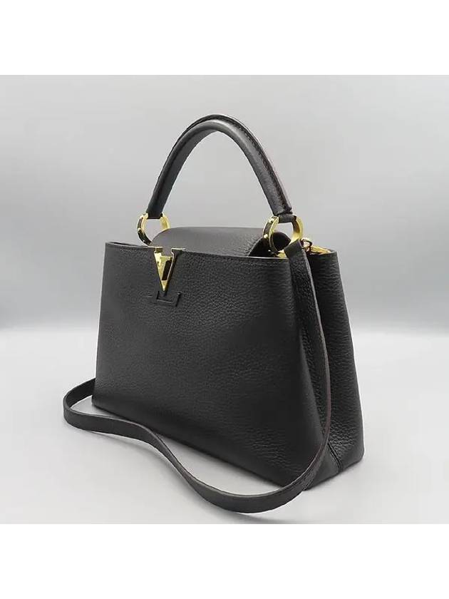 M42259 Noir Taullon Leather Capucine MM Top Handle Tote Bag Shoulder Strap 2WAY - LOUIS VUITTON - BALAAN 3