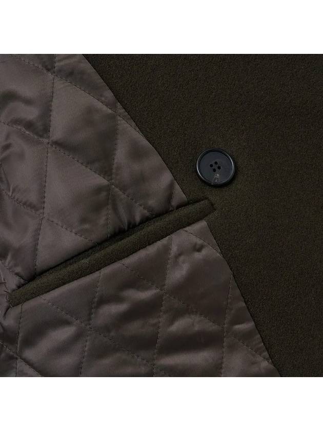 Heavy Wool Classic Half Double Coat Khaki - NOIRER - BALAAN 6