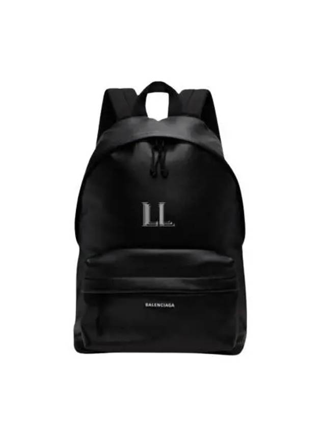 Explorer Logo Print Leather Backpack Black - BALENCIAGA - BALAAN 2