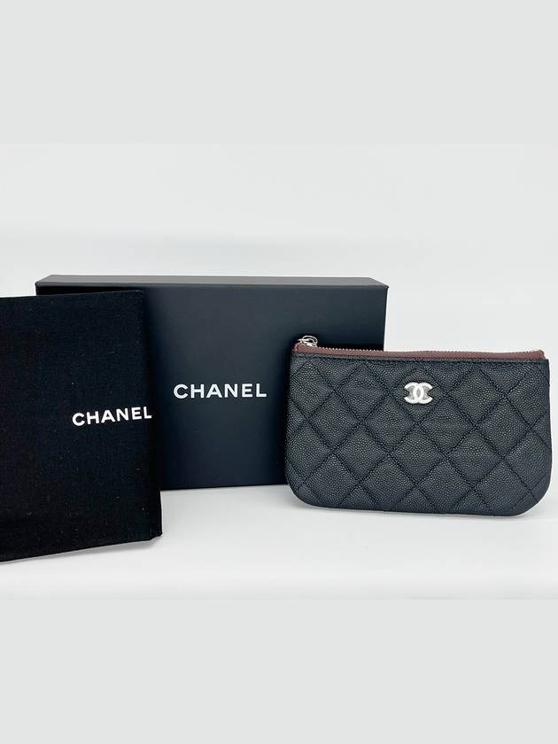 Gold CC Logo Small Calfskin Pouch Bag Black - CHANEL - BALAAN 4