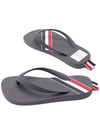 Three Stripe Flip Flops Medium Grey - THOM BROWNE - BALAAN 7