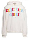 Logo Cotton Hoodie Off White - GUCCI - BALAAN 2