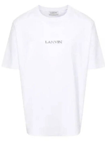 24 RUTS0042J110 01 Logo embroidered short sleeve t shirt - LANVIN - BALAAN 1