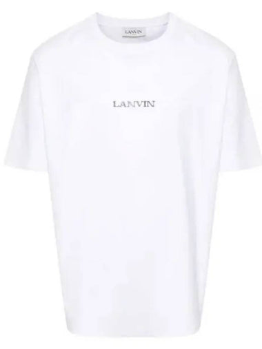 24 RUTS0042J110 01 Logo embroidered short sleeve t shirt - LANVIN - BALAAN 1