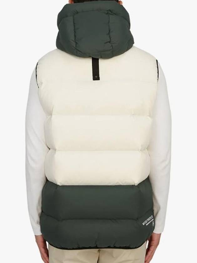 Logo Patch Hoodie Padding Vest White - MOOSE KNUCKLES - BALAAN 4