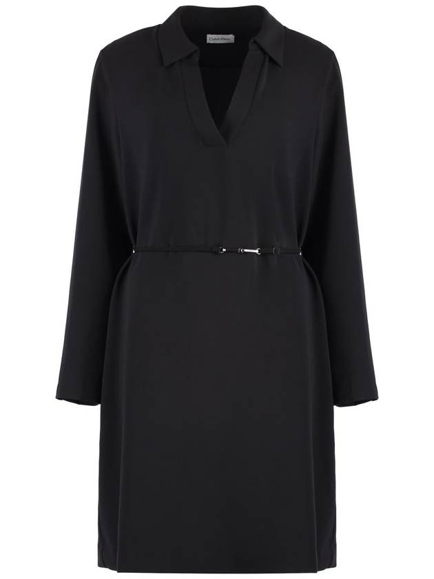 Calvin Klein Belted Shirtdress - CALVIN KLEIN - BALAAN 1