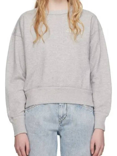 Shard Embroidered Logo Sweatshirt Grey - ISABEL MARANT - BALAAN 2