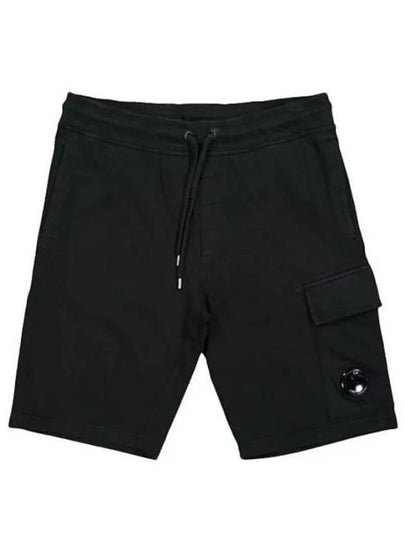 Men's Lens Patch Cargo Shorts Black - CP COMPANY - BALAAN 2