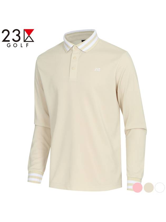 Golf color combination collar t-shirt EN1MTS004 - 23KU - BALAAN 1