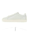 Men's Lace Up Leather Low Top Sneakers Milk White - TOD'S - BALAAN 4