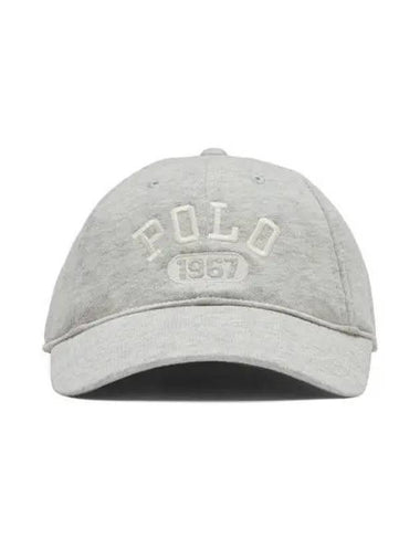 30 paid logo fleece fit ball cap gray - POLO RALPH LAUREN - BALAAN 1