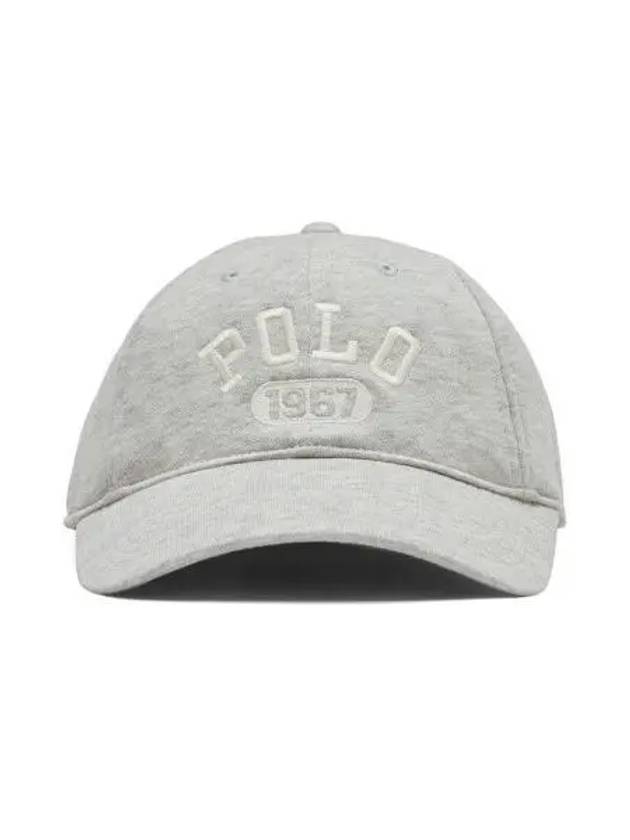 30 reward points logo fleece fit ball cap gray - POLO RALPH LAUREN - BALAAN 1