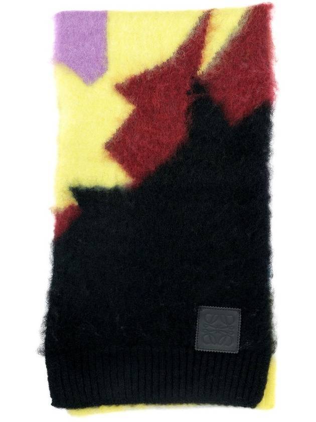 Anagram Patch Color Block Intarsia Muffler - LOEWE - BALAAN 1