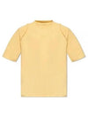 Camargue Embroidered Logo Cotton Short Sleeve T-shirt Light Yellow - JACQUEMUS - BALAAN 2