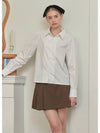 Women's Serendipity Puff Logo Blouse Ivory - MICANE - BALAAN 2