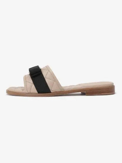 Vara Quilted Slippers Beige - SALVATORE FERRAGAMO - BALAAN 2