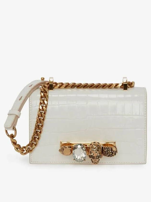 Jewel Small Satchel Cross Bag White - ALEXANDER MCQUEEN - BALAAN 2