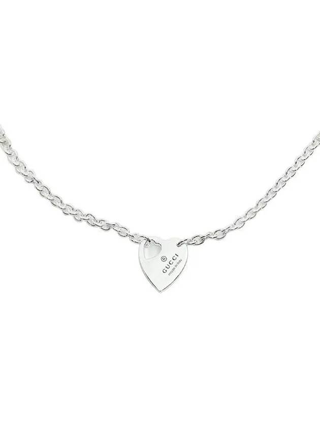 Trademark Chain Pendant Necklace Silver - GUCCI - BALAAN 2