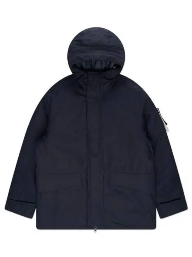 Ghost Piece Nylon Hooded Jacket Navy - STONE ISLAND - BALAAN 2