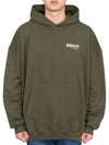 Political Campaign Large Fit Hoodie Green - BALENCIAGA - BALAAN 2