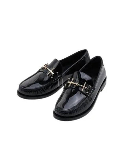 Patent Leather Loafers Black - SAINT LAURENT - BALAAN 2