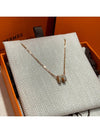 Necklace Mini PopAche Beige Rose Gold - HERMES - BALAAN 3